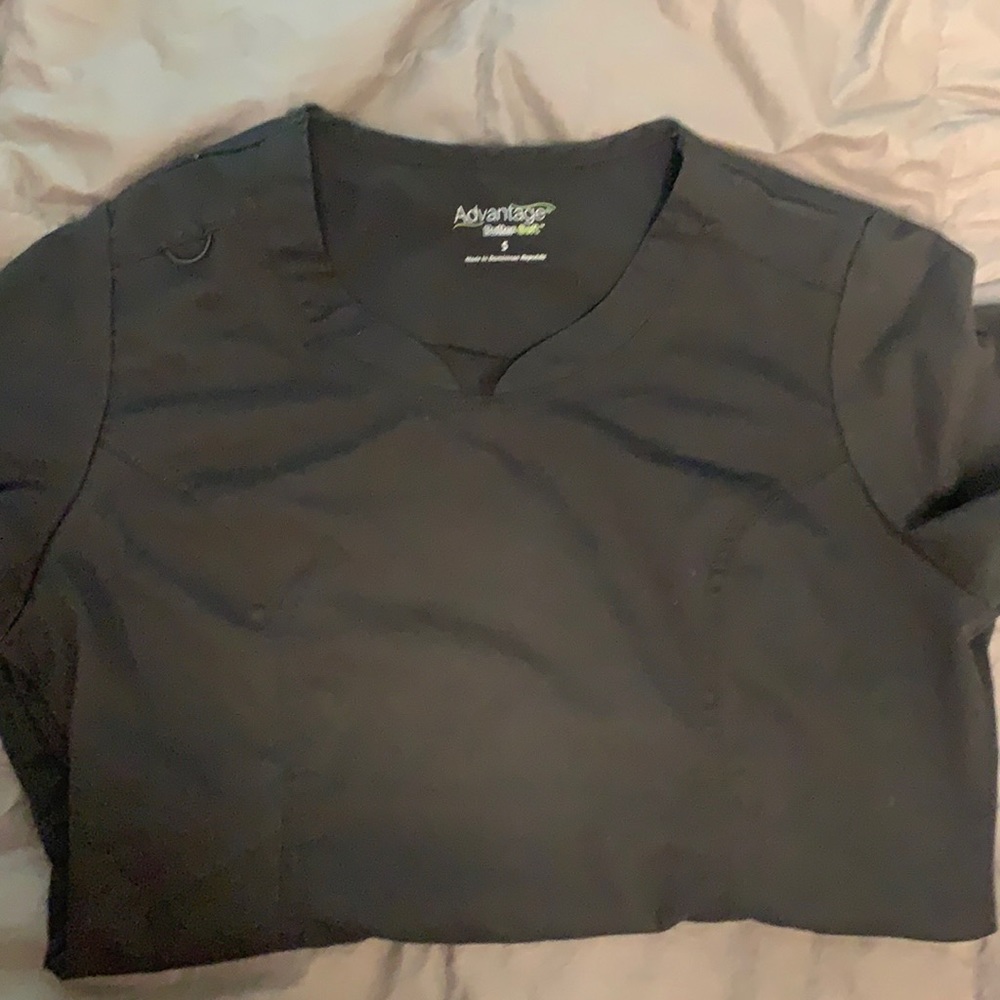 Black scrub top